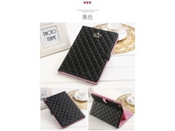 Lurelia Capa Para Ipad 2024 Pro11 Preta Em Couro, Com Repouso/despertar