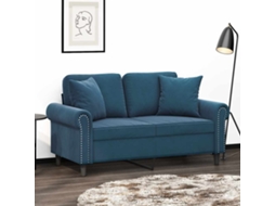 Vidaxl Almofadas Decorativas 2 Pcs 40x40 Cm Veludo Azul