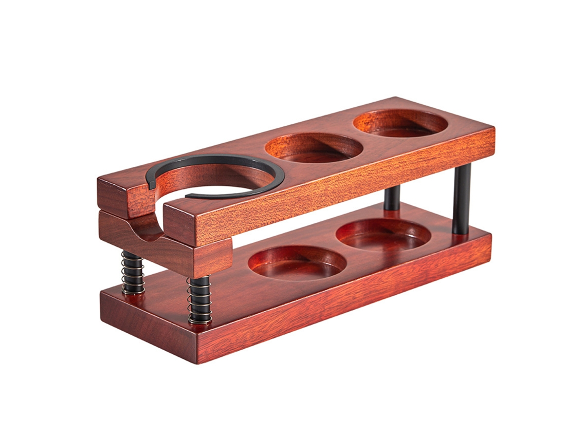 Suporte Universal Portafilter Café 51 58mm Madeira Natural