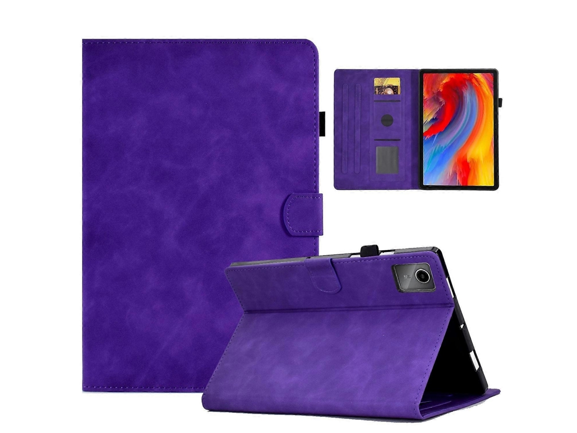 Capa De Couro Inteligente Com Relevo De Sorriso Para Tablet Lenovo Tab M11 / Xiaoxin Pad 11 2024
