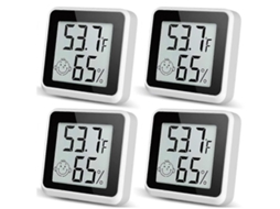 Medidor De Umidade Interior Higrômetro 4pack, Medição De Sala Para Monitor De Temperatura Ambiente, Higrômetro Digital