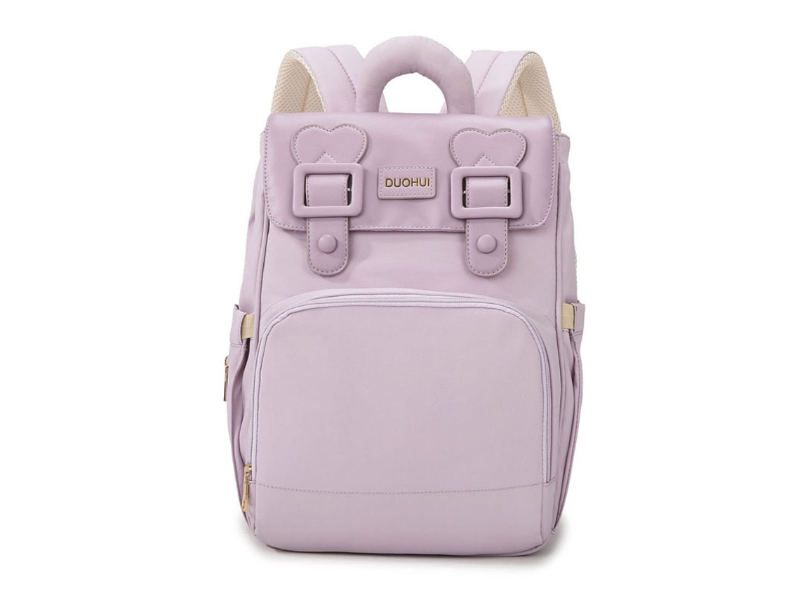 Mochila De Maternidade Hibbent 40x16x28cm (roxo)