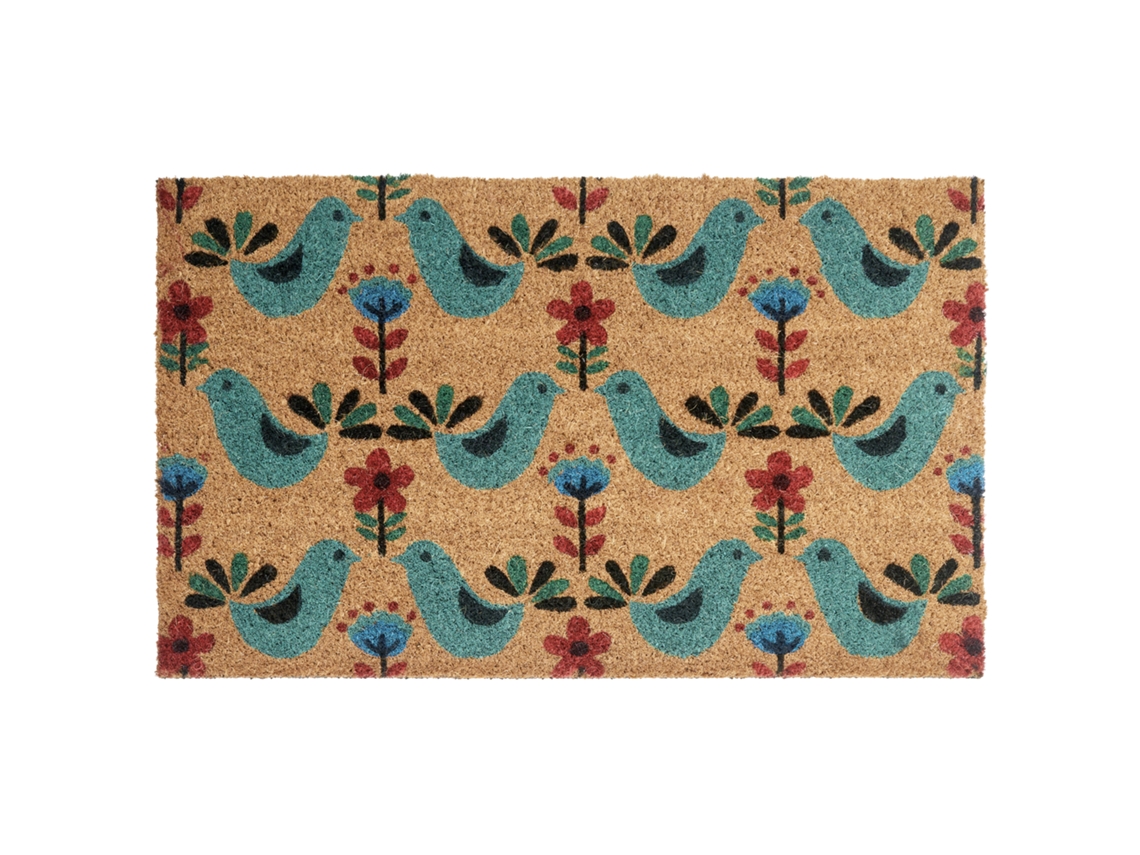 Felpudo Beliani Tanana De Fibra De Coco Multicolor 45x75