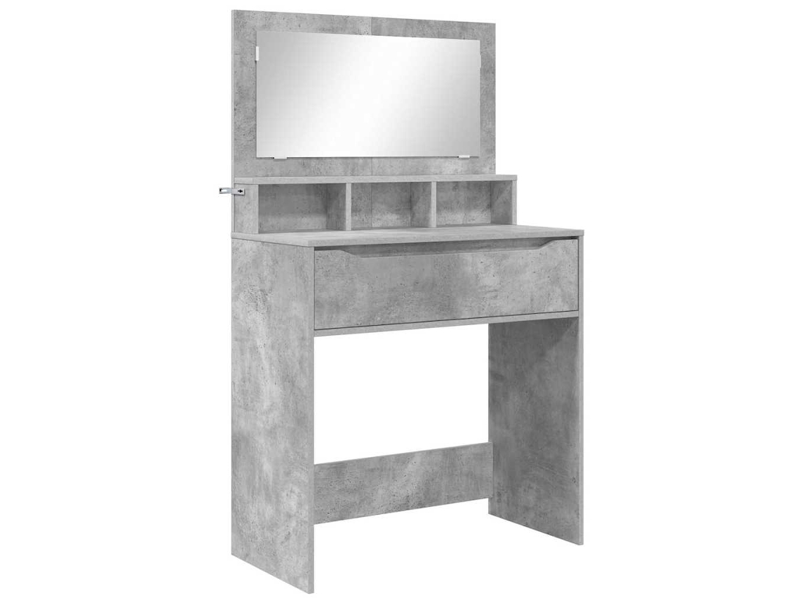 Conjunto de Mesas de Maquiagem para Quarto Cinzentas com MAISON EXCLUSIVE (80x39,6x135 cm)