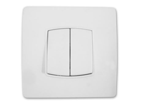 Parafuso De Interruptor Duplo Para Frente E Para Trás Garras Diwone Branco Hbf