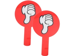 Conjunto De 2 Pás De Votação De Plástico Resistente À Umidade Com Dupla Face.