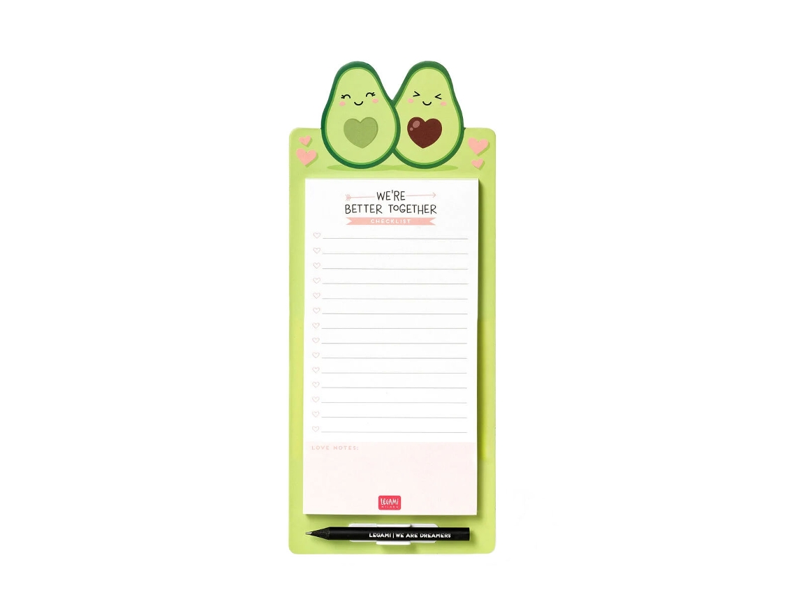 Bloco De Notas Magnético Legami DonT Forget Abacate (60 Folhas) Mnp0083