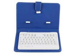 Aetheria teclado Bluetooth Portátil com Capa de Couro para Smartphones 4.5 6.8 Polegadas Ios Android Windows