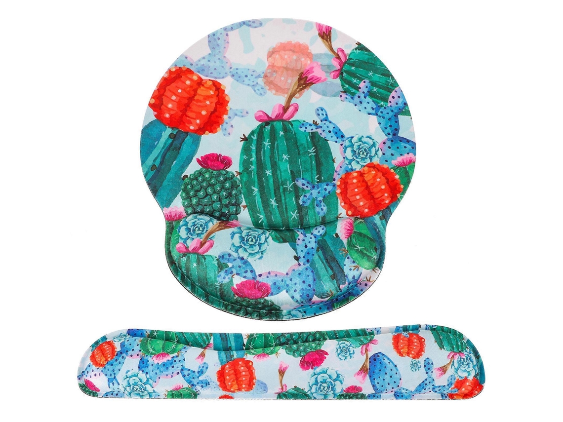 Conjunto De 1 Mouse Pad Para Computador Com Apoio De Pulso E Almofada Para Teclado Para Escritório E Casa Olysi Shop