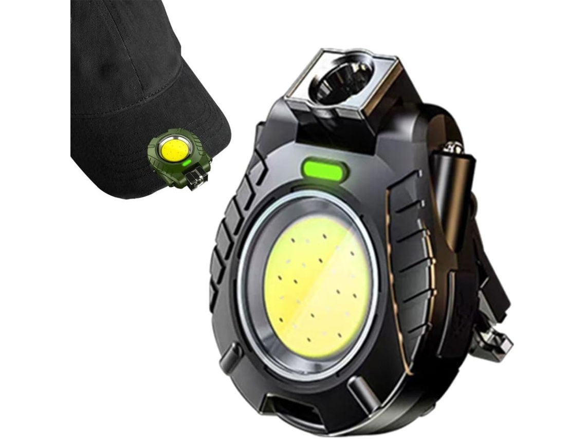 Clipe De Boné Preto Tecnológico, Reutilizável, Ideal Para Pesca,