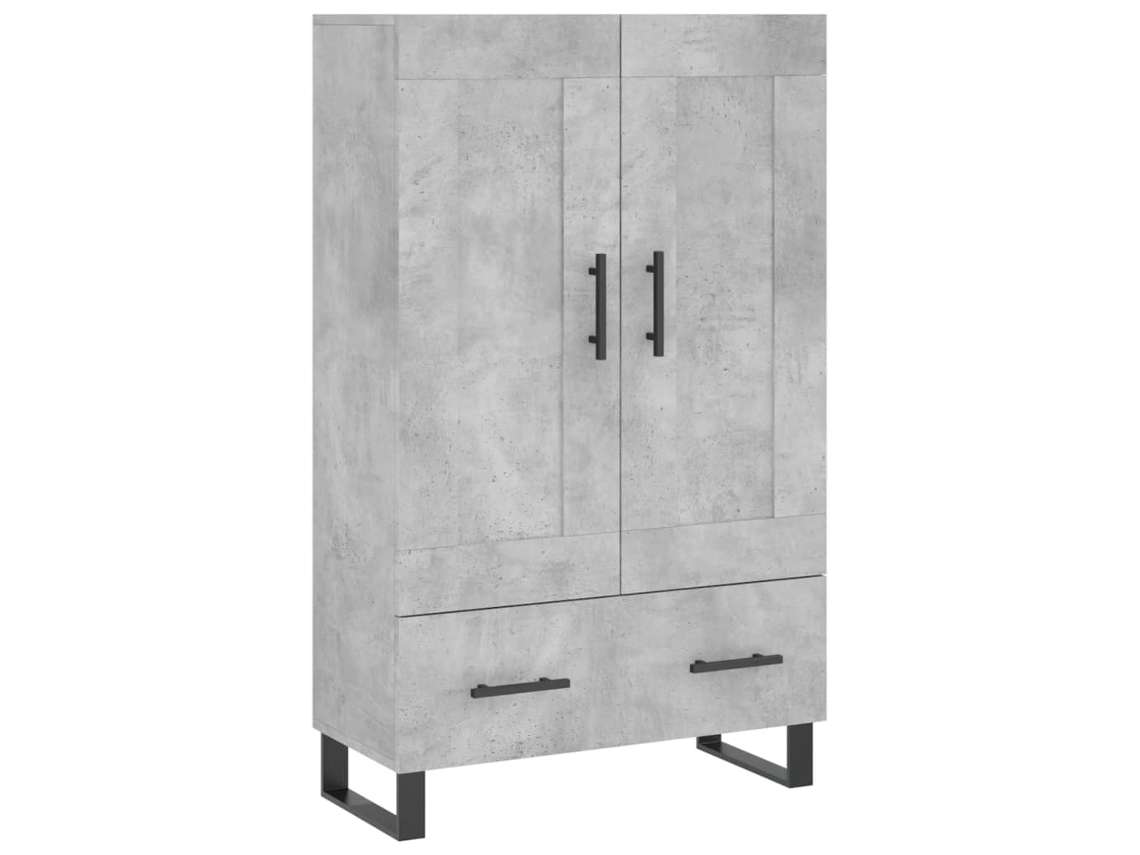 Aparador Alto MAISON EXCLUSIVE Derivados de Madeira Cinza Cimento (69,5x31x115 cm)
