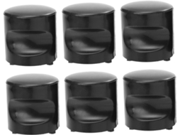 Conjunto De 6 Puxadores Cilíndricos Para Portas Jojofuny, Na Cor Preta, Para Portas De Correr Fáceis Usar