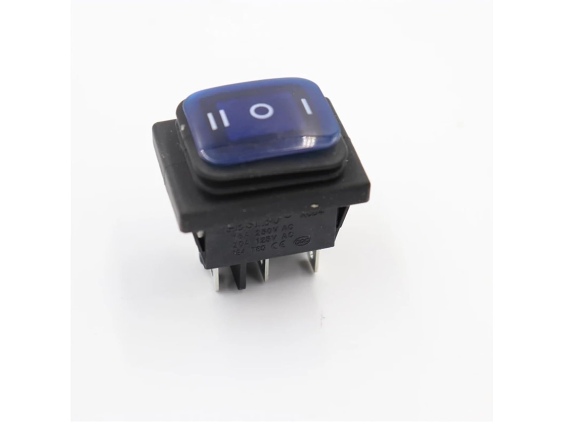 1-interruptor Led Azul De 6-pinos, Liga Desliga, Kcd4 Com Interruptor De Luz Led 220v