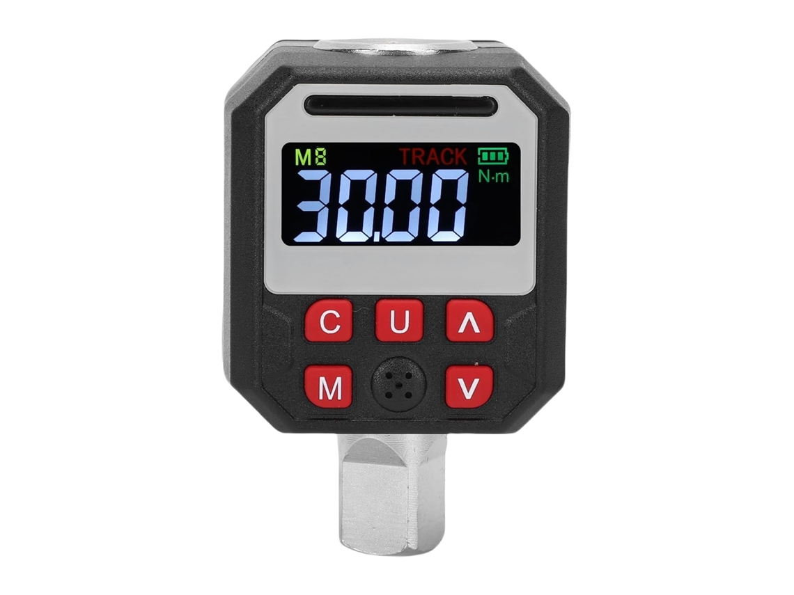 Adaptador De Torque Digital, 1,5-30 Nm, Aço, Chave Cw ±2% Ccw ±3% Com
