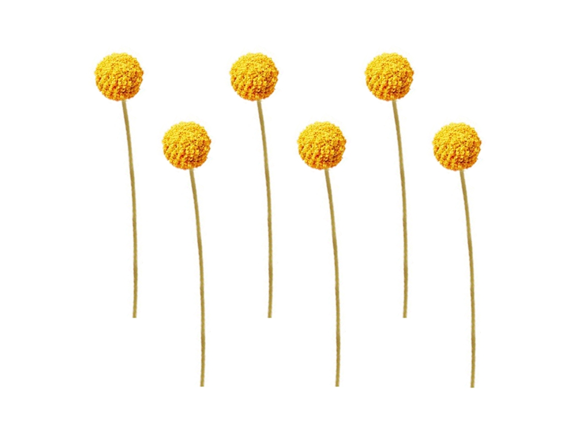 Bolas De Ouro Simuladas (amarelas, Pacote Com 6 Unidades) Eoocoo