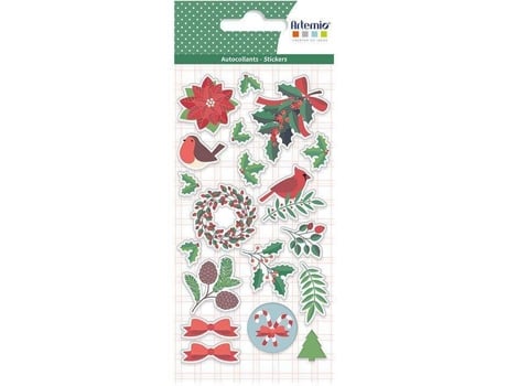 Adesivos ARTEMIO Feliz Natal (18 x 7,5 cm)