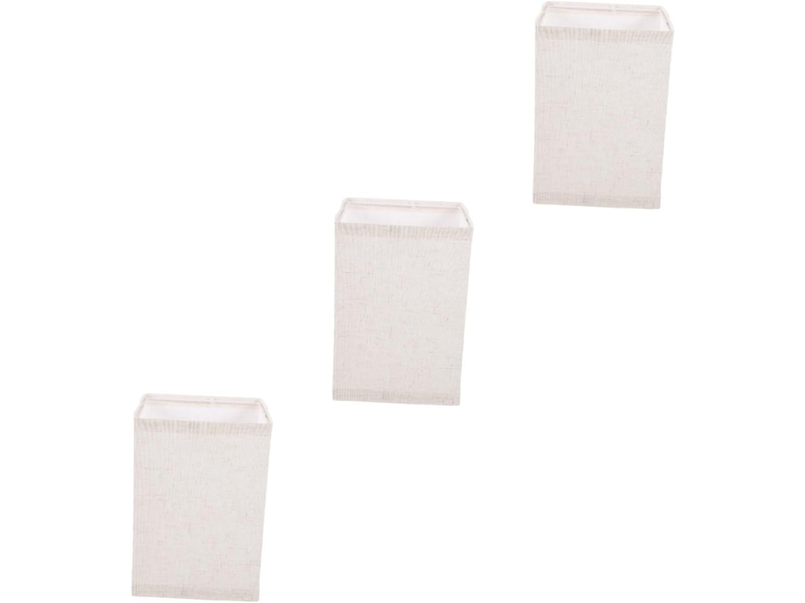 Conjunto De 3 Peças De Cúpulas Quadradas Removíveis Para Abajures De Mesa, Capa Decorativa Moderna.