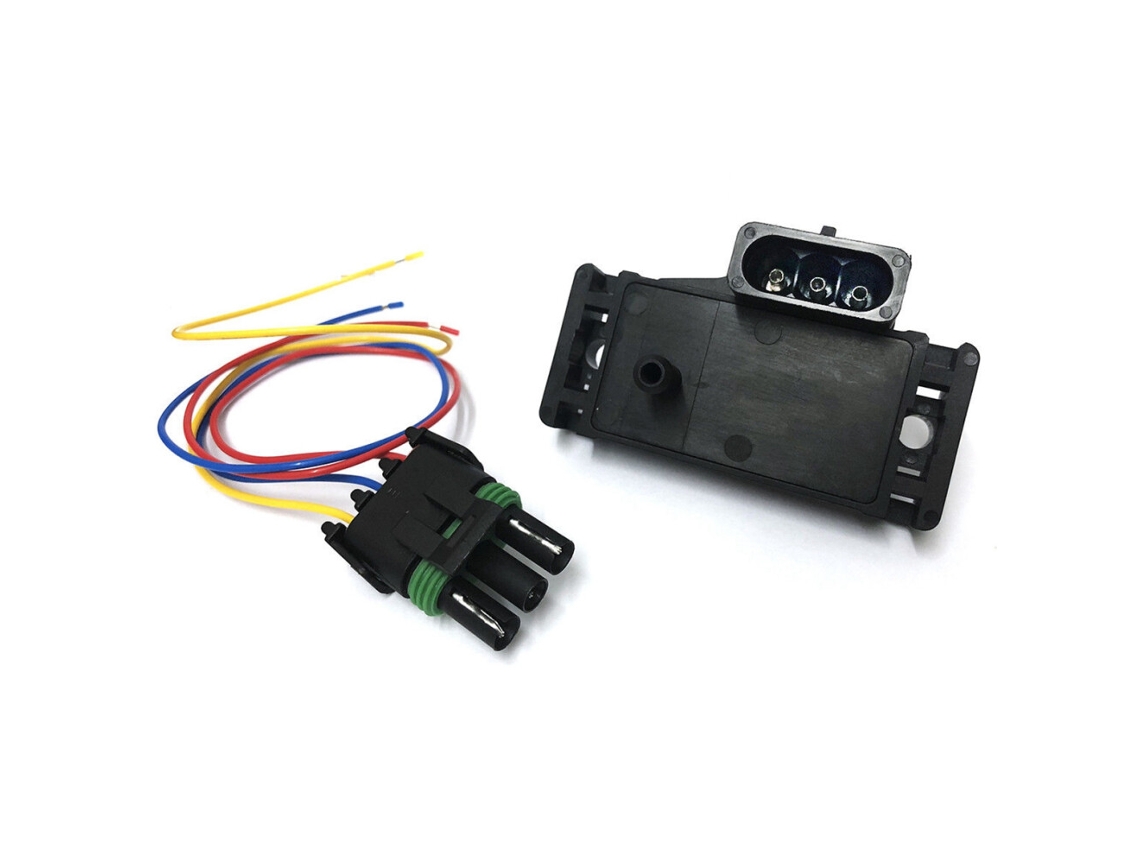 Sensor Map de Pressão Absoluta do Coletor para Turbo/boost Inclui Chicote/conector (pigtail) 12223861 para (3 Bar)