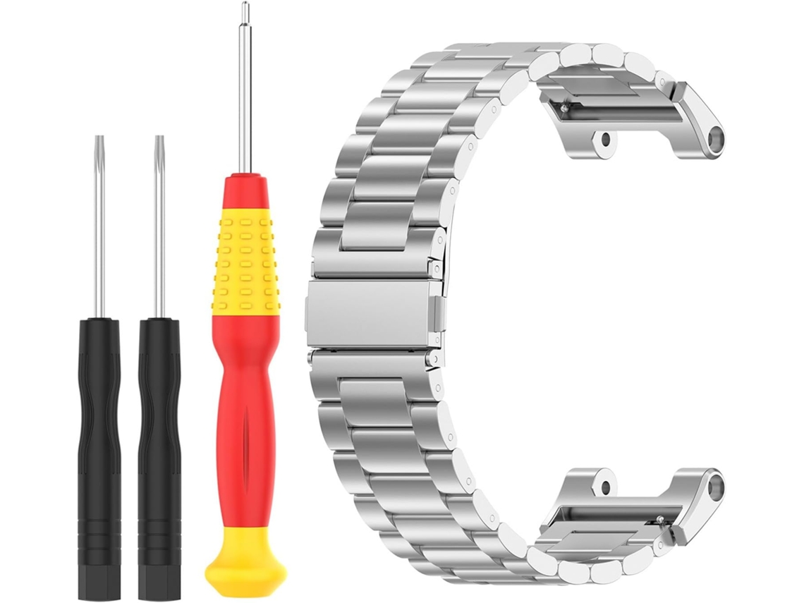 Pulseira De Aço Inoxidável Para Relógio Inteligente, Compatível Com