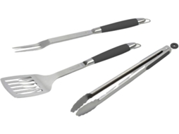 Conjunto de 3 Acessórios para Churrasco em Aço Inoxidável Conjunto de Talheres para Grelhador com Espátula ALTUNA