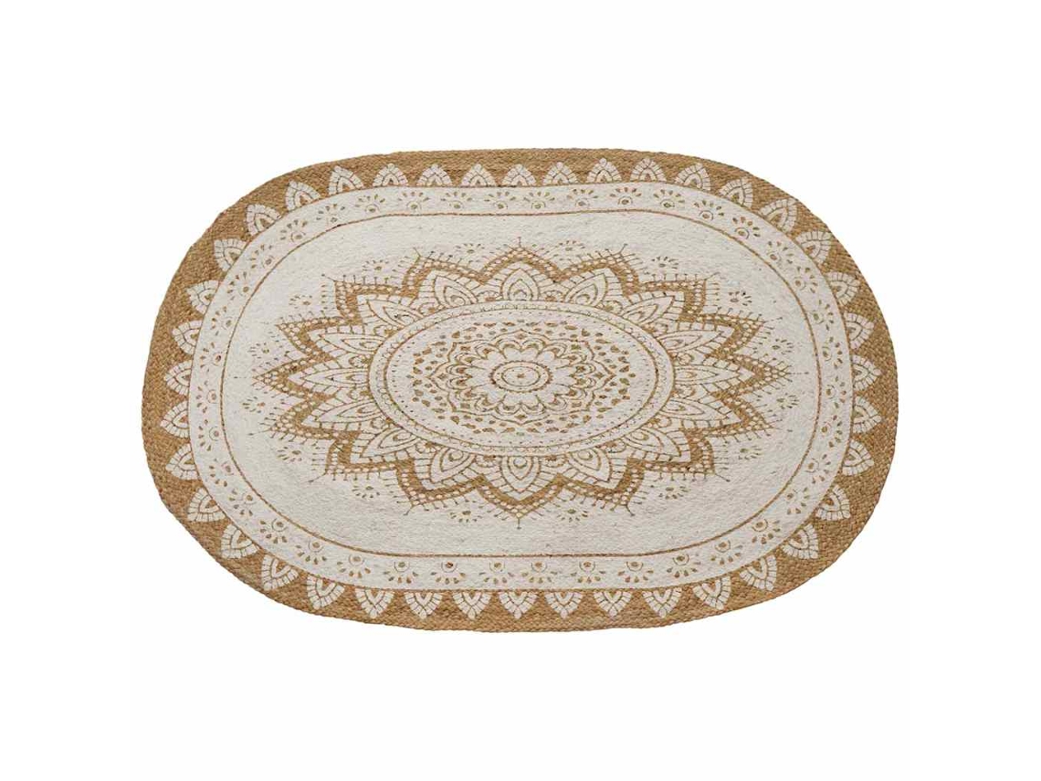Conjunto 1 Tapete De Juta Vidaxl Bege Juta (122 X 183 Cm)