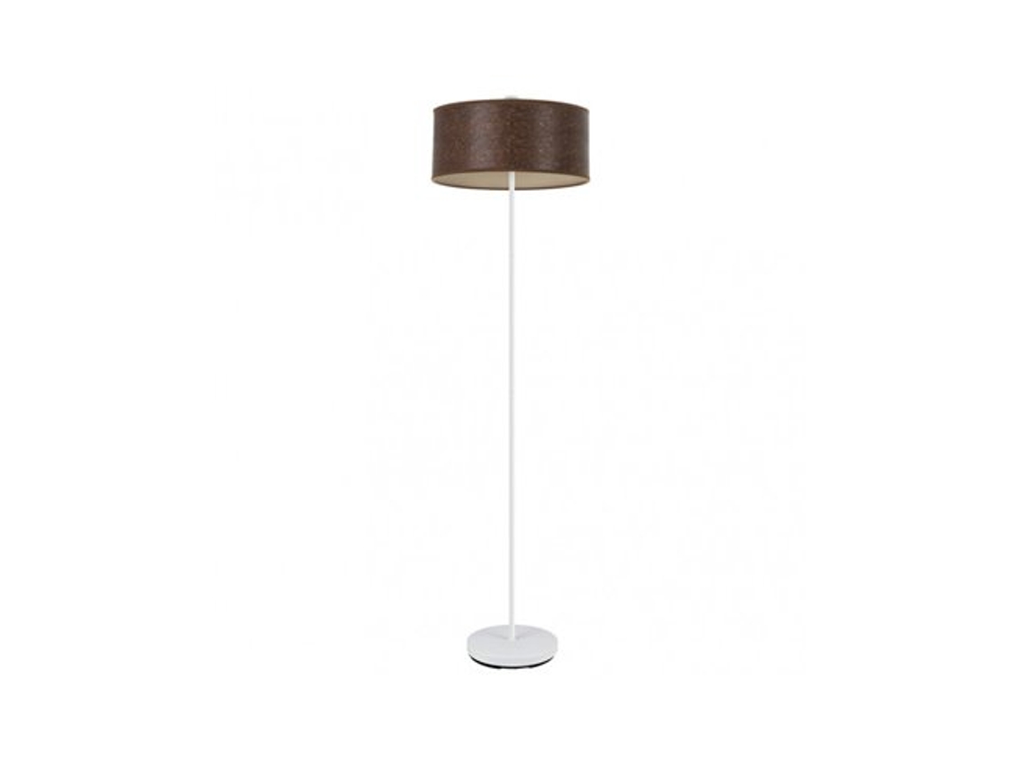Foot Salon Jerte 1xe27 Madeira Branca/preta 165x40x40 Cm Fabrilamp