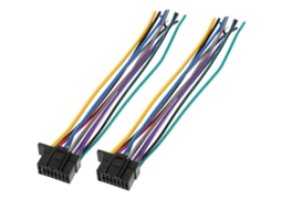 2 Peças de Chicote Fiação Rádio Automotivo com Conector Alto falante GOKOCO