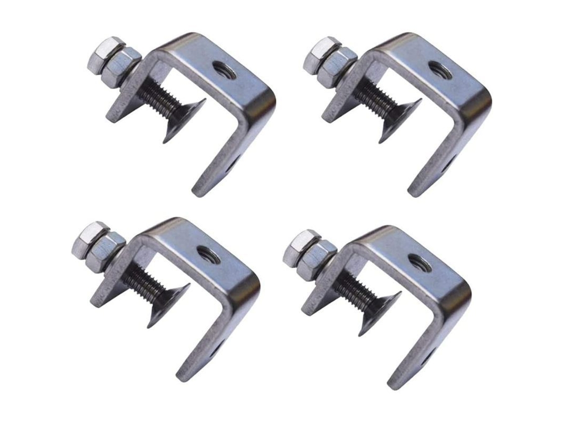 4 Pinças De Aço Inoxidável 304 Em Forma De C Para Carpintaria E Trabalhos Diy, Pinças Fortes Com Boca Larga