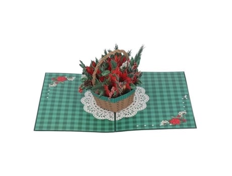 Cartão De Natal 3d - Pwshymi - Design Exclusivo - Fabricação Requintada - Presente Impressionante