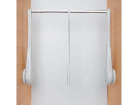 Perchero servetto only medidas 1228 600-1000 mm color blanco-niquel