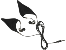 Fones De Ouvido Elf Com Fio, Ruído Para Nítidas Em E Design Preto