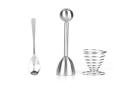 Conjunto de Ferramentas de Cozinha LAXISCREED para Ovos Inox