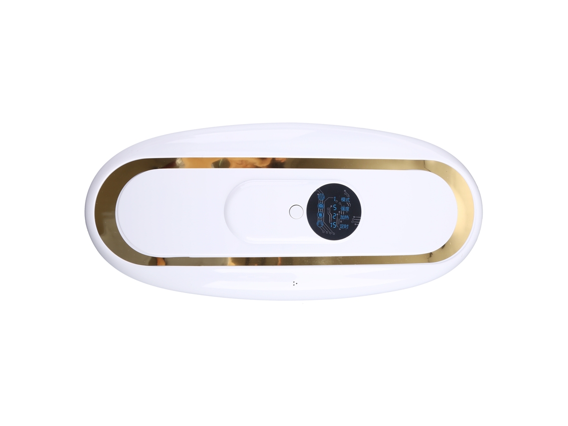 Massageador Portátil Elétrico Anticelulite Para Emagrecimento Abdominal Com Vibração De Alta Frequência, Cinto Massagem Corporal, Verde E Branco.