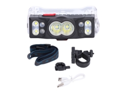 Lanterna Frontal Led recarregável com sensor inteligente, magnético, impermeável e display de bateria | S/MARCA