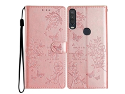 Capa Borboleta E Flor Para Motorola One Action
