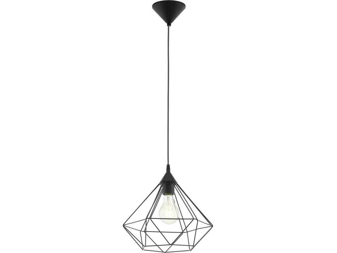 Candeeiro Suspenso EGLO 325 Tarbes (Preto - E27 - 1 x 60 W - Aço)