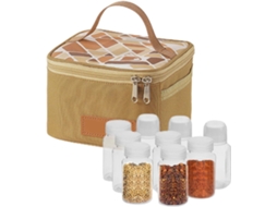 Temperador Para Camping | Saco Para Temperos, Porta Temperos Portátil De Grande Capacidade Com Bolsa Gokoco