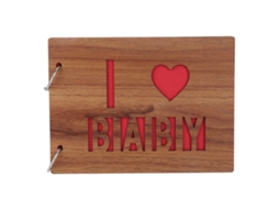 EIOORORRIY Álbum de fotos de bebê personalizado feito à mão de 8 polegadas