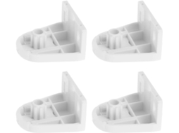Suportes Triangulares Villcase Para Persianas De Rolo Duplas, Clipes De Pvc Reforçados, 4 Peças Para Trilhos De Montagem