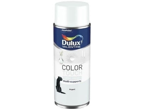 Dulux Valentine Touch of Color Colour Bomb, Efeito Metálico Prata, 400 ml