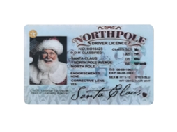 Carteira De Motorista Do Papai Noel