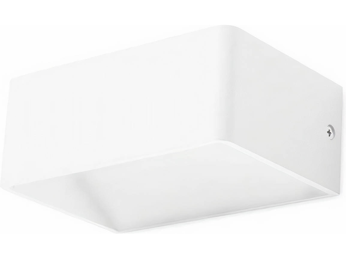 Forlight Toppi - Aplique 150x10x60mm, Alumínio, Cor Branco, Led, Máx 5.8w