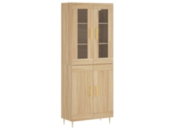 Highboard, Highboards Vidaxl Marrom Madeira Processada (n/a)