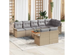 Vidaxl Conjunto De Sofá De Jardim 9 Unid. 8-número De Lugares