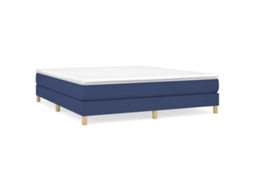 Box Spring Bed, Box Spring Beds Vidaxl Azul Tecido (160 X 200 Cm)