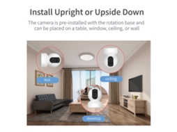 Câmara De Segurança Residencial Wifi 1080p Inalámbrica Ip, Monitor De Bebê Com Detecção De Movimento, Áudio Bidirecional E Visão Noturna