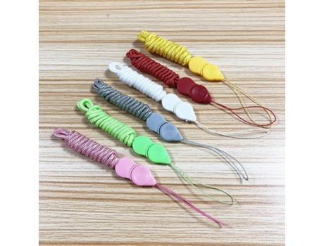 Fones Long Lanyard a Clip Amarelo