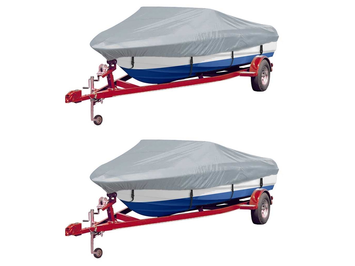 Vidaxl Cobertura Para Barcos 2 Pcs 610-671x254 Cm (cxl) Cinzento