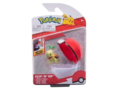 Figura Pokémon Turtwig Tipo Agua Junto A Poke Ball Clip And Go Bizakvolumen