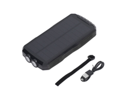 2026 batería Portátil Solar 25000mah Inalámbrica Qi 5w Impermeable com 4 Modos de Luz para Telefones e Tablets